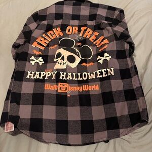 Walt Disney world Halloween flannel